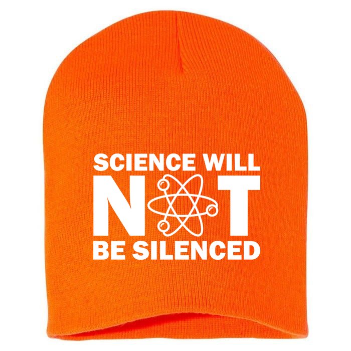 Science Will Not Be Silenced Short Acrylic Beanie