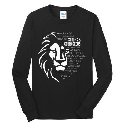 Strong & Courageous Joshua 19 Tall Long Sleeve T-Shirt