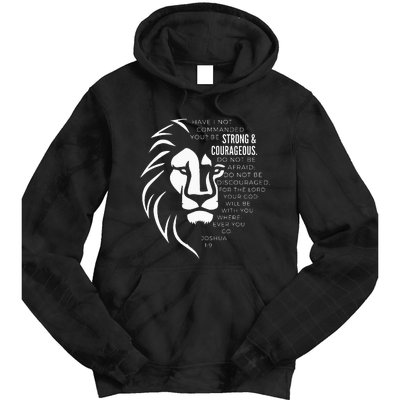 Strong & Courageous Joshua 19 Tie Dye Hoodie