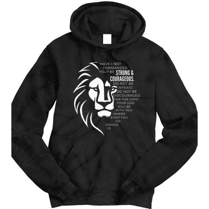 Strong & Courageous Joshua 19 Tie Dye Hoodie