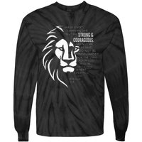 Strong & Courageous Joshua 19 Tie-Dye Long Sleeve Shirt