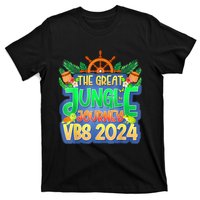 Summer Camp Jungle Journey Vbs 2024 Vacation Bible School T-Shirt