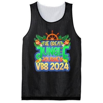 Summer Camp Jungle Journey Vbs 2024 Vacation Bible School Mesh Reversible Basketball Jersey Tank