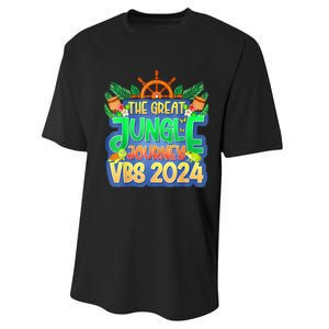 Summer Camp Jungle Journey Vbs 2024 Vacation Bible School Performance Sprint T-Shirt