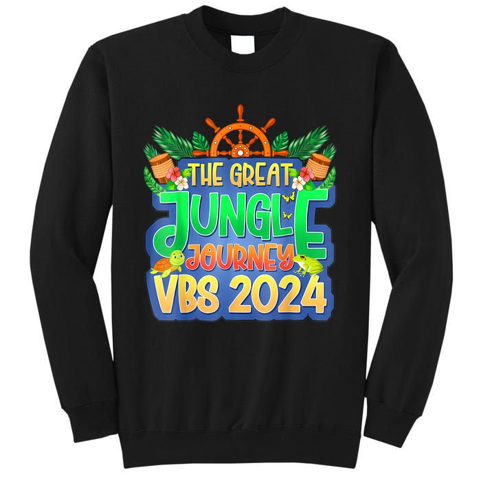 Summer Camp Jungle Journey Vbs 2024 Vacation Bible School Tall Sweatshirt