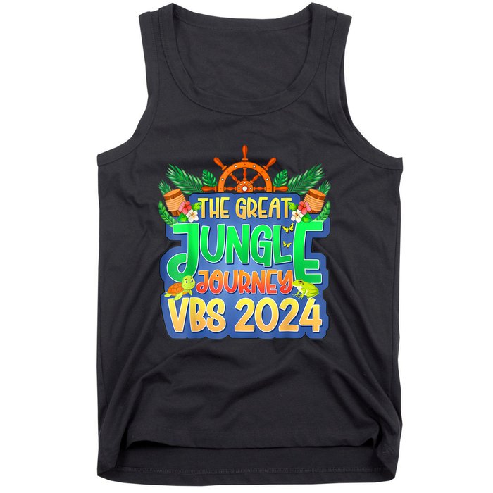 Summer Camp Jungle Journey Vbs 2024 Vacation Bible School Tank Top