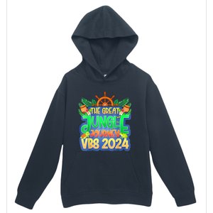 Summer Camp Jungle Journey Vbs 2024 Vacation Bible School Urban Pullover Hoodie