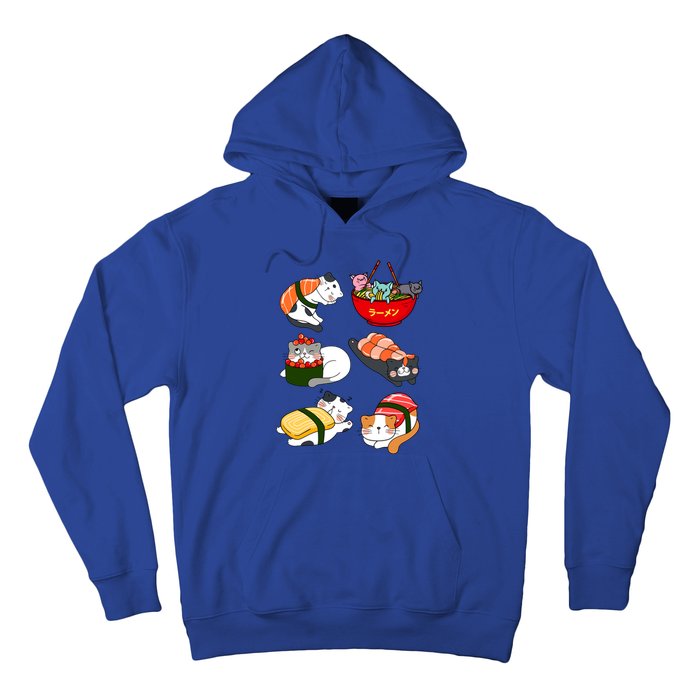 Sushi Cats Japanese Anime Kawaii Neko Lover Sushi Funny Great Gift Hoodie