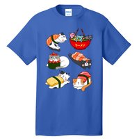 Sushi Cats Japanese Anime Kawaii Neko Lover Sushi Funny Great Gift Tall T-Shirt