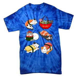 Sushi Cats Japanese Anime Kawaii Neko Lover Sushi Funny Great Gift Tie-Dye T-Shirt