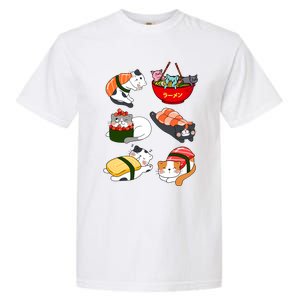 Sushi Cats Japanese Anime Kawaii Neko Lover Sushi Funny Great Gift Garment-Dyed Heavyweight T-Shirt