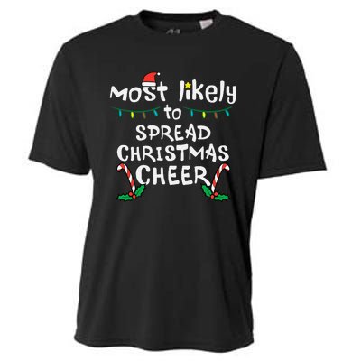 Spread Christmas Joy Festive Family Matching for Xmas Cooling Performance Crew T-Shirt