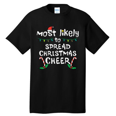 Spread Christmas Joy Festive Family Matching for Xmas Tall T-Shirt