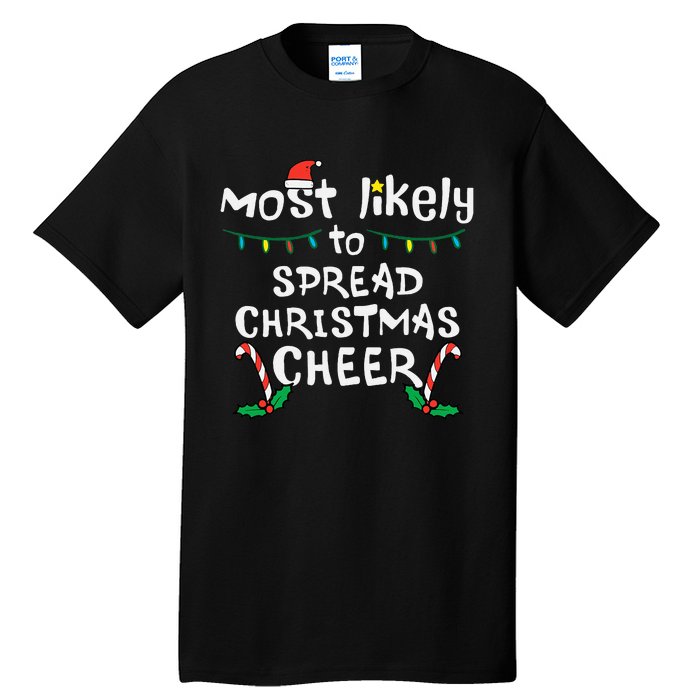 Spread Christmas Joy Festive Family Matching for Xmas Tall T-Shirt