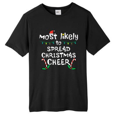 Spread Christmas Joy Festive Family Matching for Xmas Tall Fusion ChromaSoft Performance T-Shirt