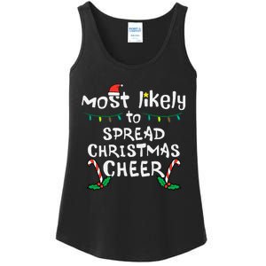 Spread Christmas Joy Festive Family Matching for Xmas Ladies Essential Tank