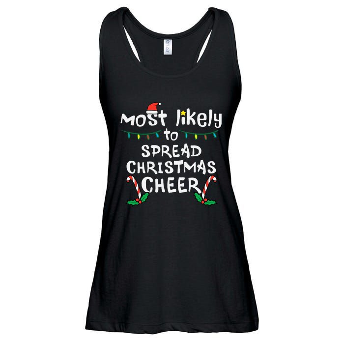 Spread Christmas Joy Festive Family Matching for Xmas Ladies Essential Flowy Tank