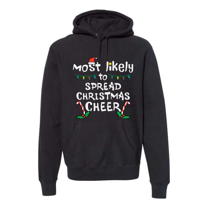 Spread Christmas Joy Festive Family Matching for Xmas Premium Hoodie