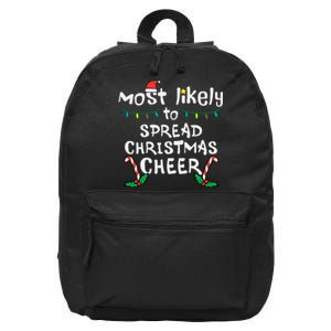 Spread Christmas Joy Festive Family Matching for Xmas 16 in Basic Backpack