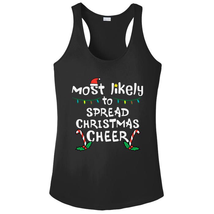 Spread Christmas Joy Festive Family Matching for Xmas Ladies PosiCharge Competitor Racerback Tank