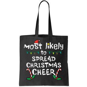 Spread Christmas Joy Festive Family Matching for Xmas Tote Bag