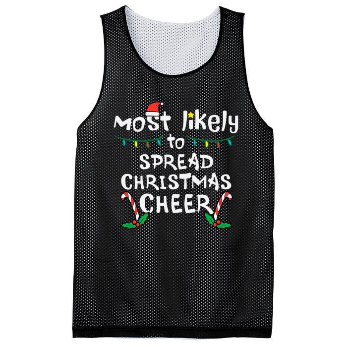 Spread Christmas Joy Festive Family Matching for Xmas Mesh Reversible Basketball Jersey Tank