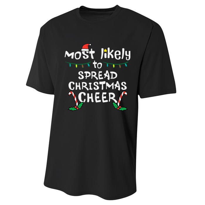 Spread Christmas Joy Festive Family Matching for Xmas Performance Sprint T-Shirt