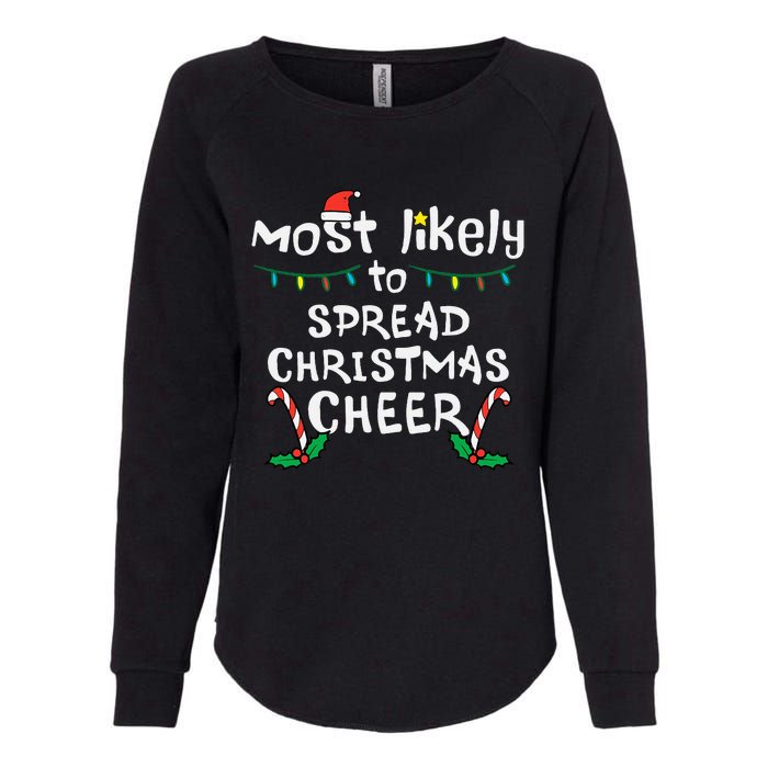 Spread Christmas Joy Festive Family Matching for Xmas Womens California Wash Sweatshirt