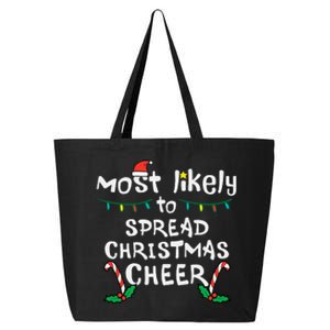 Spread Christmas Joy Festive Family Matching for Xmas 25L Jumbo Tote