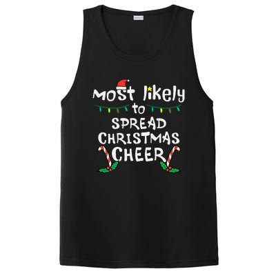 Spread Christmas Joy Festive Family Matching for Xmas PosiCharge Competitor Tank