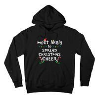 Spread Christmas Joy Festive Family Matching for Xmas Tall Hoodie