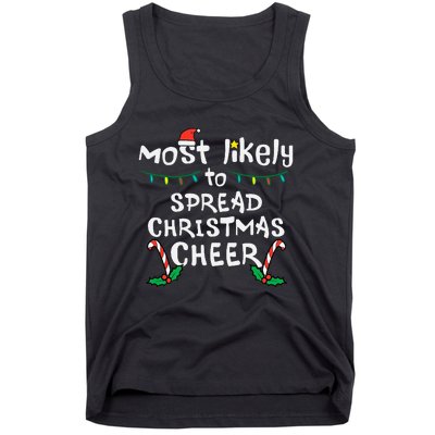 Spread Christmas Joy Festive Family Matching for Xmas Tank Top