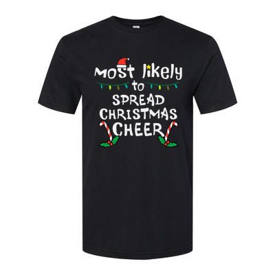 Spread Christmas Joy Festive Family Matching for Xmas Softstyle CVC T-Shirt