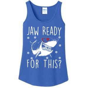 Shark Christmas Jaw Ready For This Snowflakes Sunglasses Great Gift Ladies Essential Tank