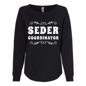 Seder Coordinator Jewish Funny Passover Leader Matzah Matzo Womens California Wash Sweatshirt