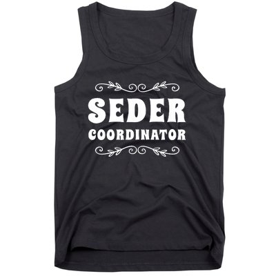 Seder Coordinator Jewish Funny Passover Leader Matzah Matzo Tank Top