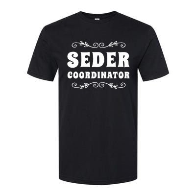 Seder Coordinator Jewish Funny Passover Leader Matzah Matzo Softstyle CVC T-Shirt