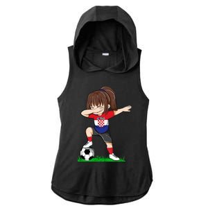 Soccer Croatia Jersey Croatian Flag Football Girls Dab Ladies PosiCharge Tri-Blend Wicking Draft Hoodie Tank