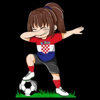 Soccer Croatia Jersey Croatian Flag Football Girls Dab Backpack