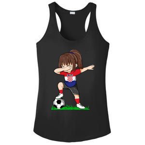 Soccer Croatia Jersey Croatian Flag Football Girls Dab Ladies PosiCharge Competitor Racerback Tank