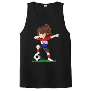 Soccer Croatia Jersey Croatian Flag Football Girls Dab PosiCharge Competitor Tank