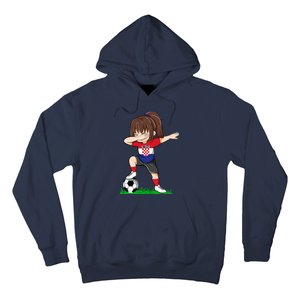 Soccer Croatia Jersey Croatian Flag Football Girls Dab Hoodie