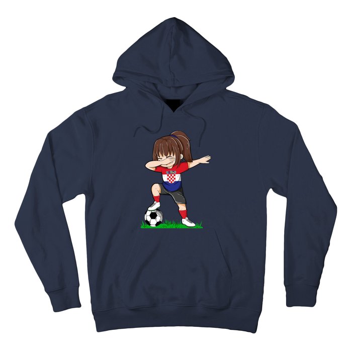 Soccer Croatia Jersey Croatian Flag Football Girls Dab Hoodie