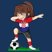 Soccer Croatia Jersey Croatian Flag Football Girls Dab Apron