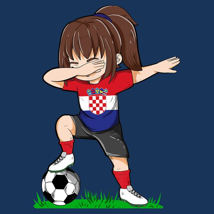 Soccer Croatia Jersey Croatian Flag Football Girls Dab Apron