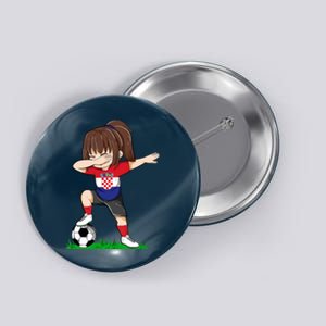 Soccer Croatia Jersey Croatian Flag Football Girls Dab Button