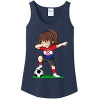 Soccer Croatia Jersey Croatian Flag Football Girls Dab Ladies Essential Tank