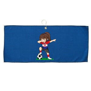 Soccer Croatia Jersey Croatian Flag Football Girls Dab Large Microfiber Waffle Golf Towel