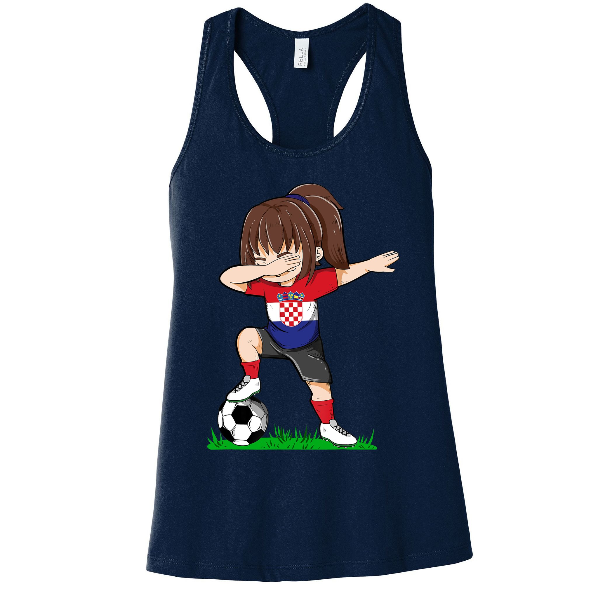 Soccer Croatia Jersey Croatian Flag Football Girls Dab Womens Tank Top