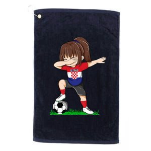 Soccer Croatia Jersey Croatian Flag Football Girls Dab Platinum Collection Golf Towel